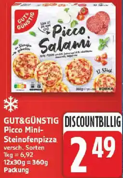 nah & gut GUT&GÜNSTIG Picco Mini- Steinofenpizza Angebot