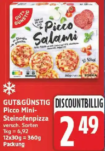 nah & gut GUT&GÜNSTIG Picco Mini- Steinofenpizza Angebot
