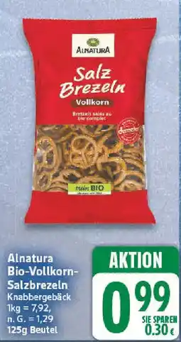 nah & gut Alnatura Bio-Vollkorn- Salzbrezeln Angebot