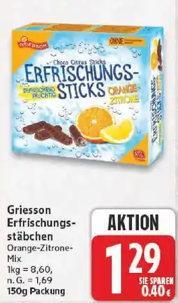 nah & gut Griesson Erfrischungsstäbchen Angebot