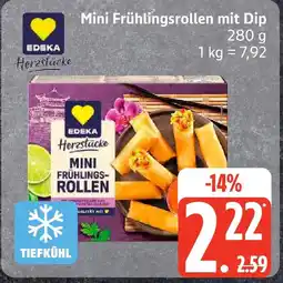 Edeka EDEKA Herzstücke Mini Frühlingsrollen mit Dip Angebot