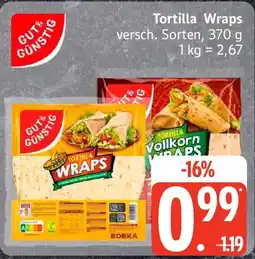 Edeka GUT& GÜNSTIG Tortilla Wraps Angebot
