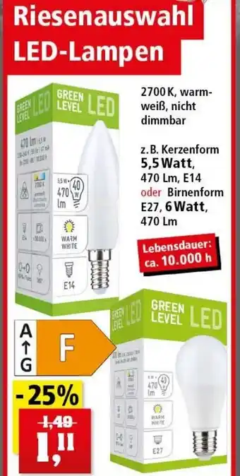 Thomas Philipps Green Level  LED-Lampen Angebot