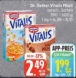 Edeka Dr. Oetker Vitalis Müsli Angebot
