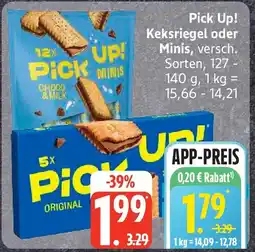 Edeka Pick Up! Keksriegel oder Minis Angebot