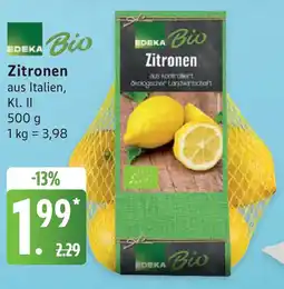Edeka EDEKA Bio Zitronen Angebot