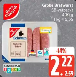 Edeka GUT& GÜNSTIG Grobe Braburst Angebot