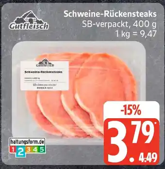 Edeka Gutfleisch Schweine-Rückensteaks Angebot
