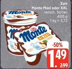 Edeka Zott Monte Maxi oder XXL Angebot