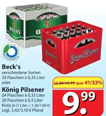 Famila Nord Ost Beck's oder König Pilsener Angebot