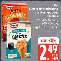 Edeka Dr. Oetker Backmischung für Kuchen oder Muffins Angebot