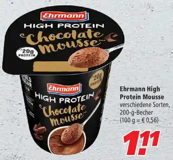 Marktkauf Ehrmann High Protein Mousse 200g Becher Angebot