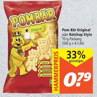 Marktkauf Pom Bär Original oder Ketchup Style 75g Angebot