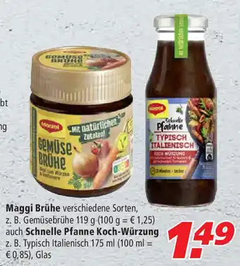 Marktkauf Maggi Brühe 119g auch Schnelle Pfanne Koch Würzung 175ml Angebot