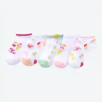 NKD Kinder-Mädchen-Sneaker-Socken mit Eis-Motiv, 5er-Pack Angebot