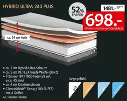 Zurbrüggen Matratze Hybrid ultra 240 plus Angebot