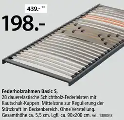 Zurbrüggen Dieter Knoll Federholzrahmen Basic S Angebot