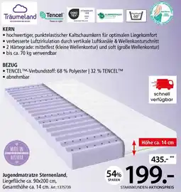 Zurbrüggen Träumeland Jugendmatratze Sternenland Angebot