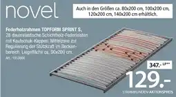 Zurbrüggen Novel Federholzrahmen TOPFORM SPRINT S Angebot