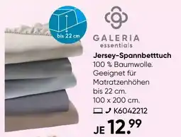 Galeria GALERIA essentials Jersey-Spannbetttuch Angebot