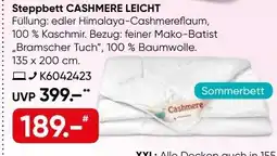 Galeria Steppbett cashmere leicht Angebot