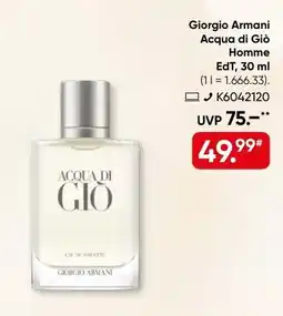 Galeria Giorgio Armani Acqua di Giò Homme EdT Angebot
