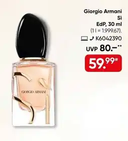 Galeria Giorgio Armani Si EdP Angebot