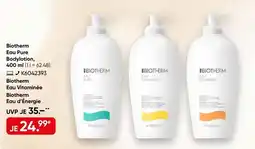 Galeria Biotherm Eau Pure Bodylotion Angebot