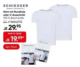 Galeria SCHIESSER Shirt mit Rundhals oder V-Ausschnitt Angebot