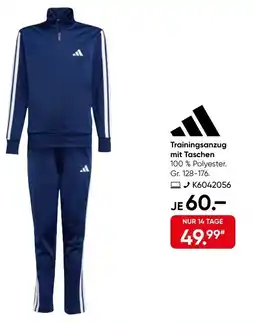 Galeria adidas Trainingsanzug mit Taschen Angebot