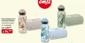 Galeria Emsa Tritan Trinkflasche & Variabolo Brotdose Angebot