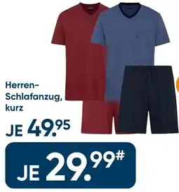 Galeria Ammann herren-schlafanzug, kurz Angebot