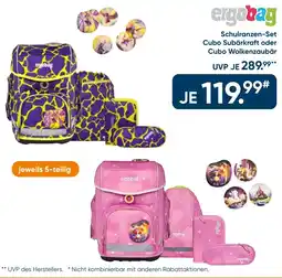 Galeria ergobag Schulranzen-Set Cubo Subärkraft oder Cubo Wolkenzaubär Angebot