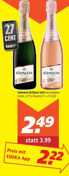 Marktkauf Söhnlein Brillant Sekt 0,75L Angebot