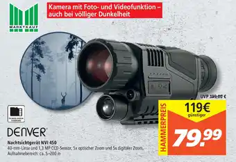 Marktkauf Denver Nachtsichtgerät NVI 450 Angebot