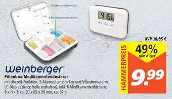 Marktkauf Weinberger Pillenbox/Medikamentendosierer Angebot