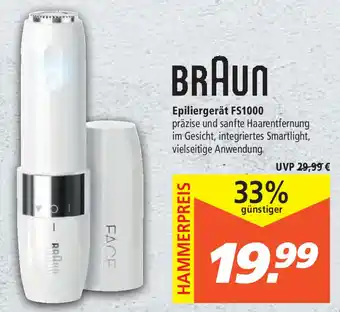 Marktkauf Braun Epiliergerät FS1000 Angebot