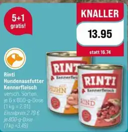 ZooRoyal Rinti Hundenassfutter Kennerfleisch Angebot