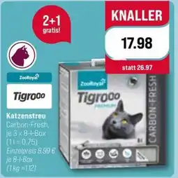 ZooRoyal Tigrooo Katzenstreu Carbon-Fresh Angebot