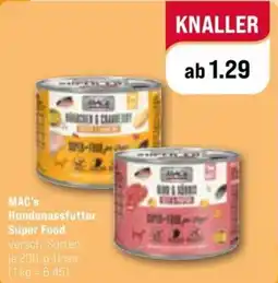 ZooRoyal MAC's Hundennassfutter Super Food Angebot