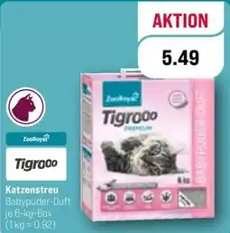ZooRoyal Tigrooo Katzenstreu Babypuder-Duft Angebot