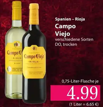 Famila Nord Ost Spanien - Rioja Campo Viejo 0,75 Liter Angebot