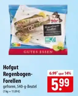 Famila Nord Ost Hofgut Regenbogen- Forellen Angebot