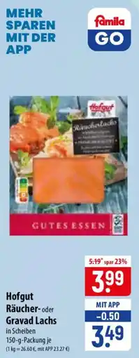 Famila Nord Ost Hofgut Räucher- oder Gravad Lachs Angebot