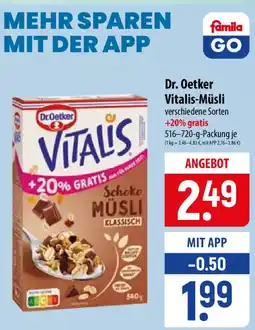 Famila Nord Ost Dr. Oetker Vitalis Müsli Angebot