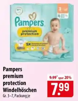Famila Nord Ost Pampers premium protection Windelhöschen Angebot