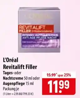 Famila Nord Ost L'Oréal Revitalift Filler Angebot