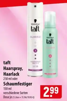 Famila Nord Ost taft Haarspray, Haarlack Angebot