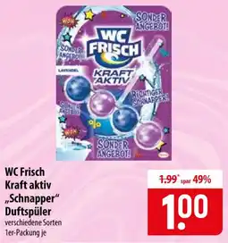 Famila Nord Ost WC Frisch Kraft aktiv „Schnapper“ Duftspüler Angebot