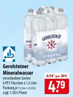 Famila Nord Ost Gerolsteiner Mineralwasser Angebot